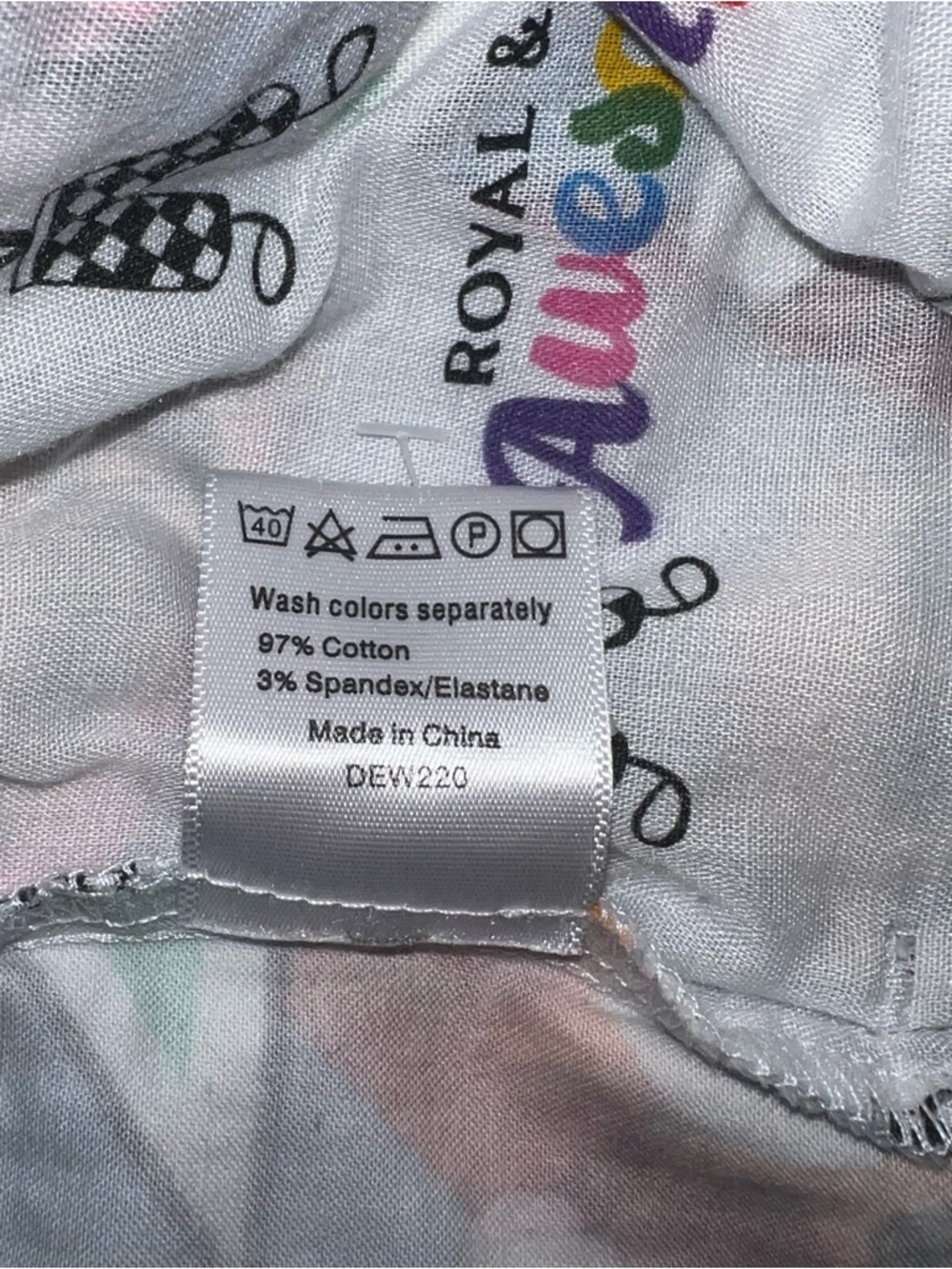 Royal & Awesome Men’s Golf Shorts Comic Print Colorful Statement Performance 34 - Picture 8 of 8